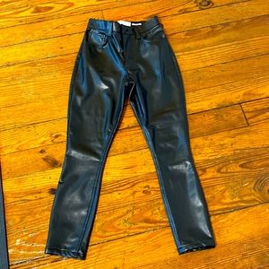 NWOT A&F vegan leather skinny jeans